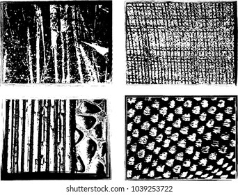 Grunge Post Stamps.Vector Distress Shapes,Banners.