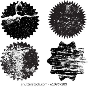 .Grunge Post Stamps.Vector Distress Shapes,Banners.