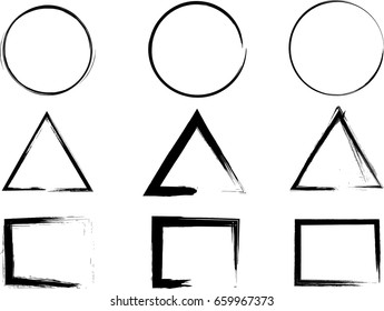 Grunge Post Stamps.Vector Distress Shapes,Banners.
