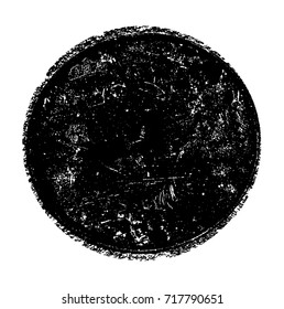 Grunge post stamp.Vector distress circle.