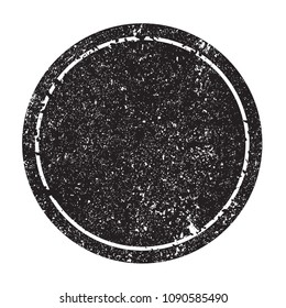 Grunge Post Stamp.Vector Distress Round Banner.