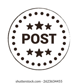 Grunge postage stamp. Retro grunge postmark. Vintage grunge postage stamp