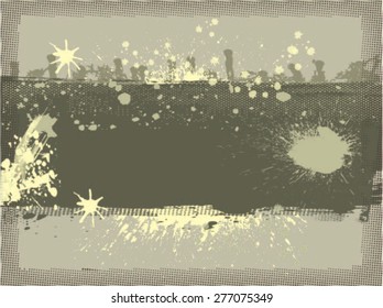 Grunge Poster Background . Vintage Design Useful for Brochure , Flyer , T-SHIRT , Music Invite , Party , Leaflet , Banner . Grunge Vector Pattern Texture .