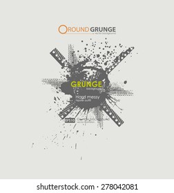 Grunge poster  vector background. Dirty urban print for t-shirt. Abstract dirt backgrounds texture. Grunge banner with an inky dribble strip with copy space. Abstract background for party