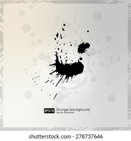 Grunge poster  vector background. Dirty urban print for t-shirt. Abstract dirt backgrounds texture. Grunge banner with an inky dribble strip with copy space. Abstract background for party