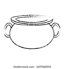 grunge pot cauldron to traditional object to cooking
