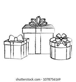grunge presents gifts boxes to event celebration