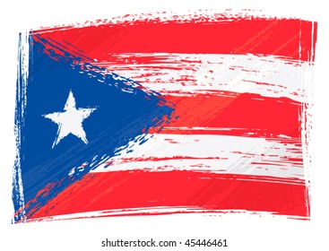 Bandera de Grunge Puerto Rico