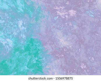 Grunge purple green abstract background on white backdrop. Rectangular horizontal medium rough design. Vector image.