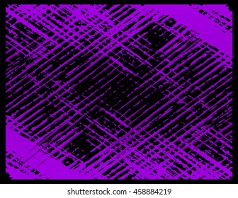 Grunge purple lines texture - abstract stock vector template - easy to use