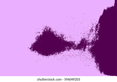 Grunge purple texture banner. Vector illustration. Abstract grungy pattern with copy-space. Decorative creative background template. Old style stained wallpaper template.