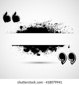 Grunge Quote Blank Mark