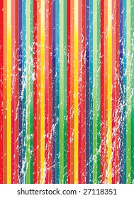 Grunge rainbow background with space for text. Vector.