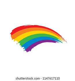 Grunge rainbow flag