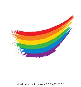 Grunge rainbow flag