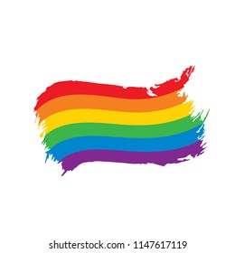 Grunge rainbow flag