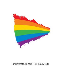 Grunge rainbow flag