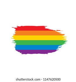 Grunge rainbow flag