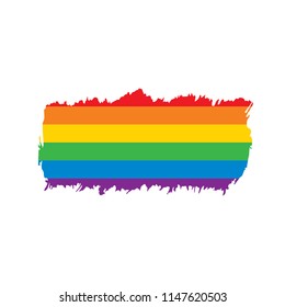 Grunge rainbow flag