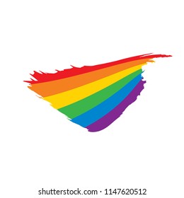 Grunge rainbow flag