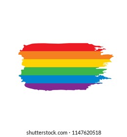 Grunge rainbow flag