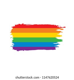 Grunge rainbow flag