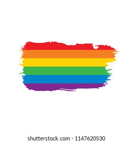 Grunge rainbow flag