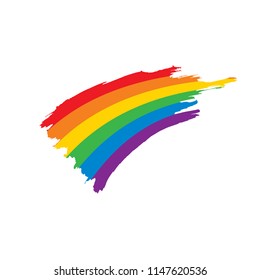 Grunge rainbow flag