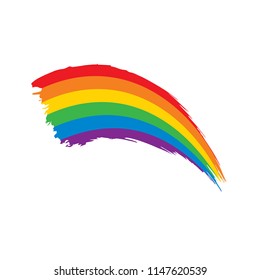 Grunge rainbow flag