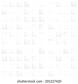 Grunge random halftones background, black and white vector illustration