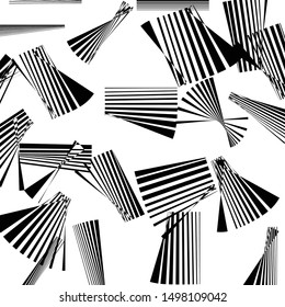 Grunge random shape asymmetric background monochrome halftone isolated on white vector art abstract backdrop