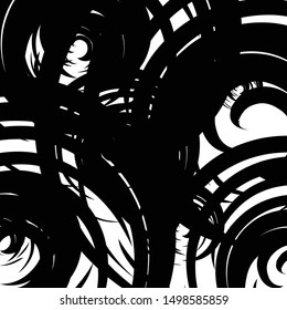 Grunge random shape asymmetric background monochrome halftone isolated on white vector art abstract backdrop design element 