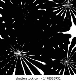 Grunge random shape asymmetric background monochrome halftone isolated on white vector art abstract backdrop design element 