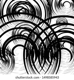 Grunge random shape asymmetric background monochrome halftone isolated on white vector art abstract backdrop design element 