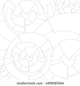 Grunge random shape asymmetric background monochrome halftone isolated on white vector art abstract backdrop design element 