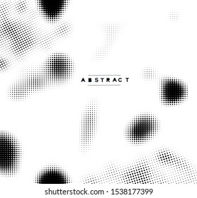 Grunge real organic vintage halftone vector ink print vector background.