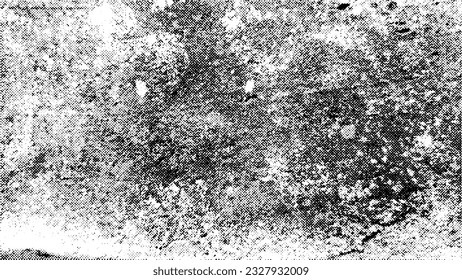 Grunge real organic vintage halftone dot offset print background. Vector 16x9 illustration.