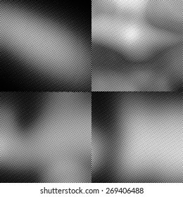 Grunge real organic vintage halftone vector ink print background
