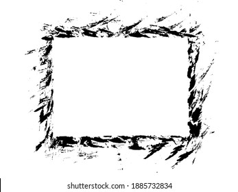 Grunge Rectangle Frame Border Abstract