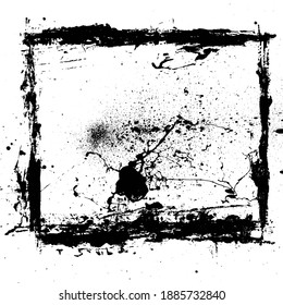 Grunge Rectangle Frame Border Abstract