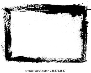 Grunge Rectangle Frame Border Abstract