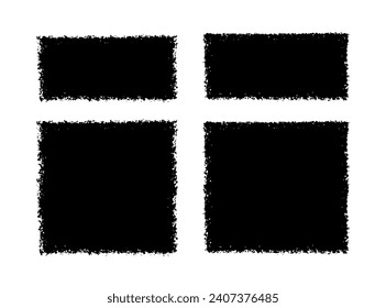 Rechteck-Rahmen-Set für Grunge. Verkaufsbanner. Grungy-Struktur-Hintergründe Sammlung. Vektorgrafik.