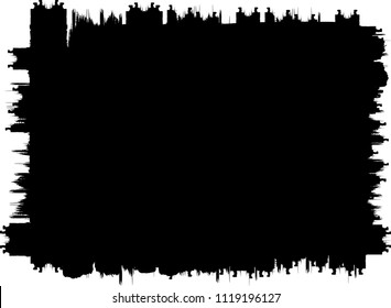 Grunge rectangles, brushes. Banners . vector distress textures.blank shapes.