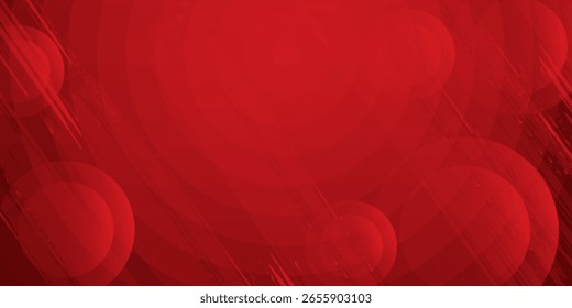 Grunge vermelho abstrato fundo simples dinâmico relâmpago círculo. Vetor de padrão de boa arte moderna