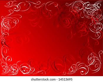 Grunge red abstract background, vector illustration.