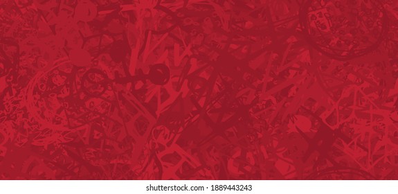 Rojo grueso. Resumen de fondo transparente. La textura es repetitiva. Plantilla para imprimir en tela, papel, envoltura. Un fondo caótico de graffiti