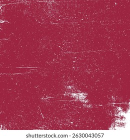 grunge red background with space for text, vector illustration.