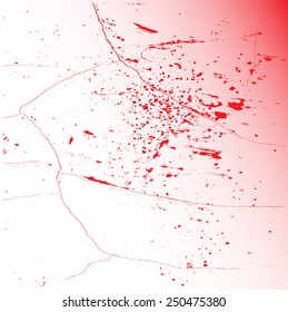 Grunge red background, stock vector illustration 