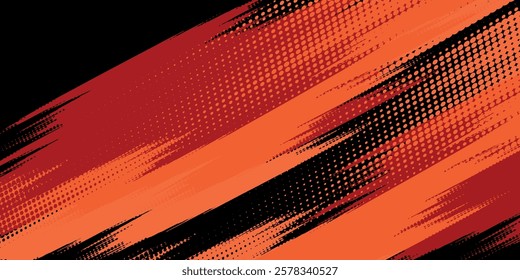 Grunge red Background. Vector brush stroke texture.