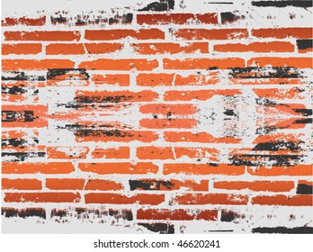 grunge red brick background